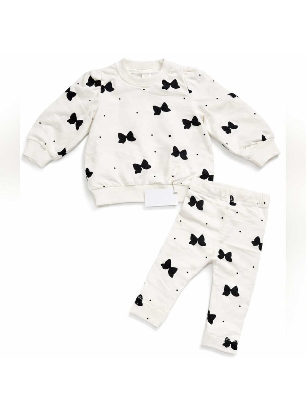 Miles The Label 2-Piece Bow Set 6 Months – New With Tag – Retail $50
